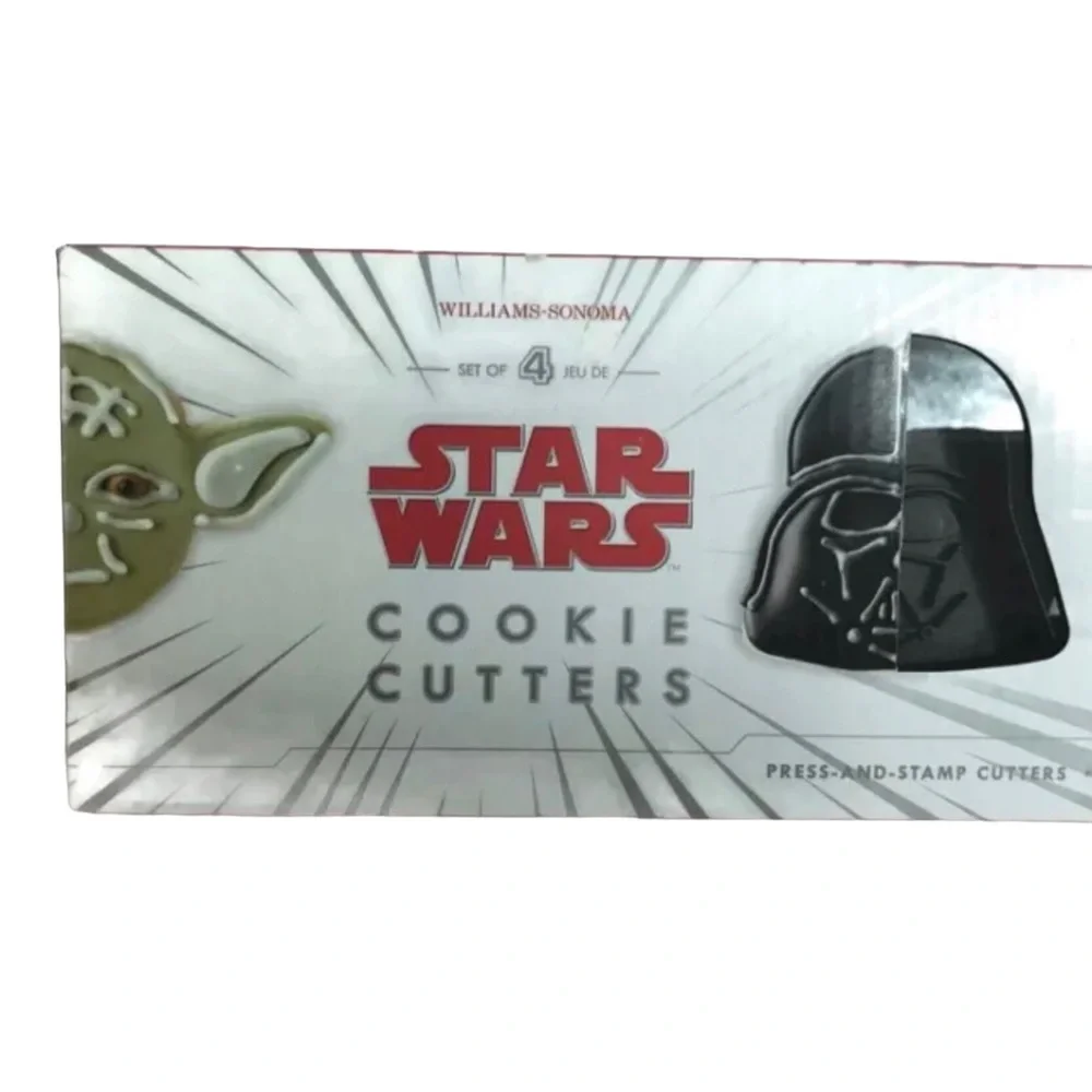 Williams Sonoma Star Wars Cookie Cutters Set‎ of 4 NEW Open Box